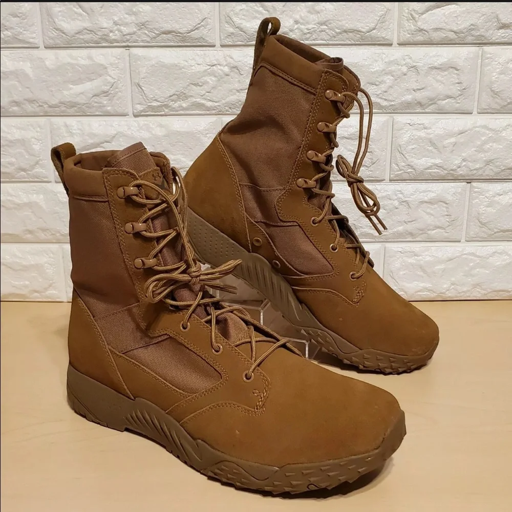 Under Armour Jungle Rat Coyote Tactical Boots Mens Size 14 Brown US Army - Picture 1 of 8